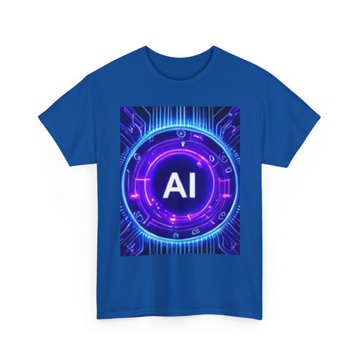 AI Circuit Tee — Futuristic Tech Graphic T-Shirt