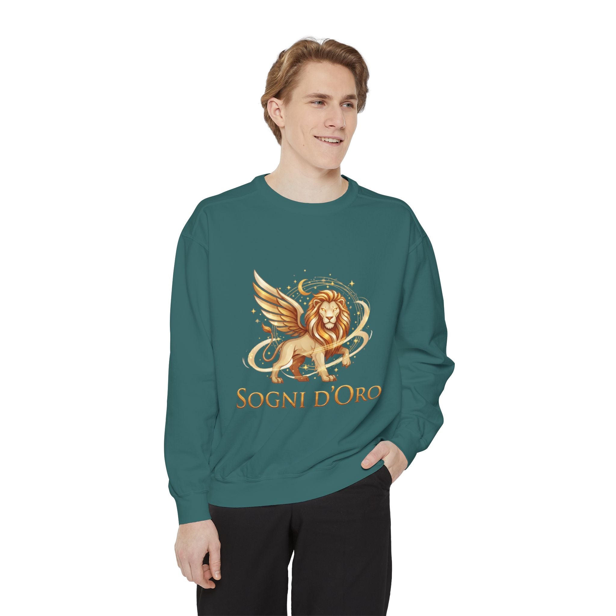 Garment-Dyed Lion Sweatshirt