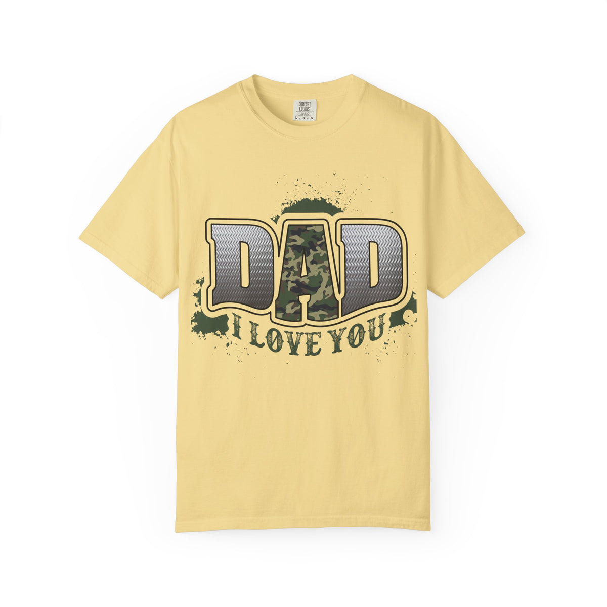 Dad I Love You Camo Graphic T-Shirt