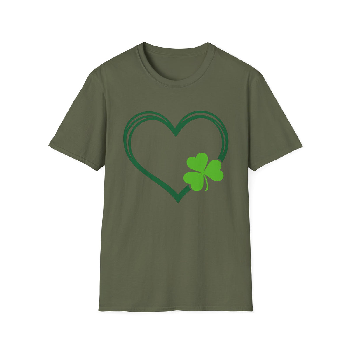 Shamrock Heart T-Shirt — St. Patrick's Day Lucky Clover Tee