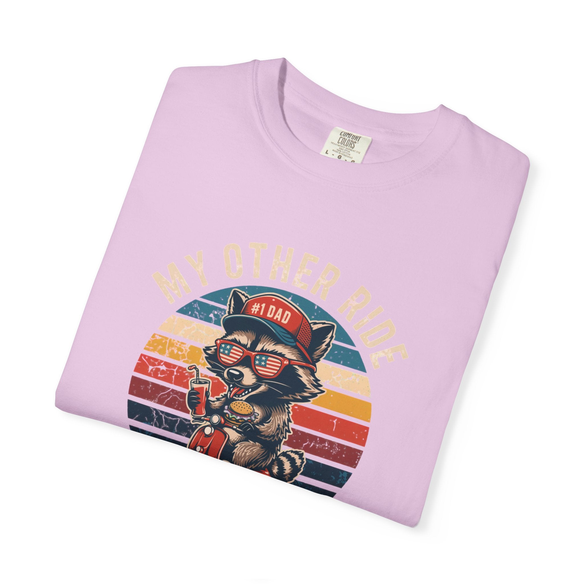 My Other Ride Is Your Dad T-Shirt — Cute Motorcycle Puppy Graphic Tee for Dad, Father's Day Gift