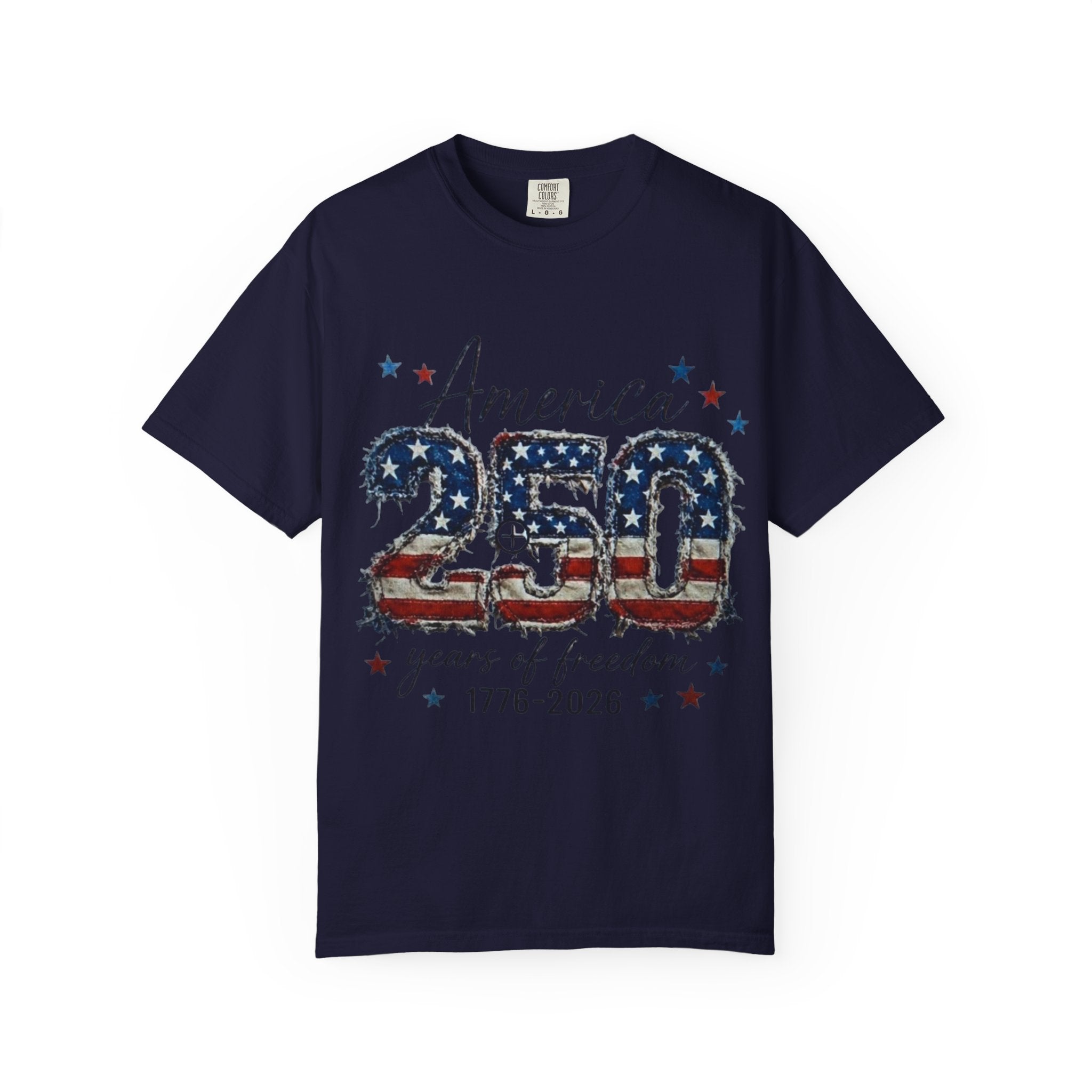 America 250 T-Shirt — 1776–2026 Stars & Stripes Patriotic Tee