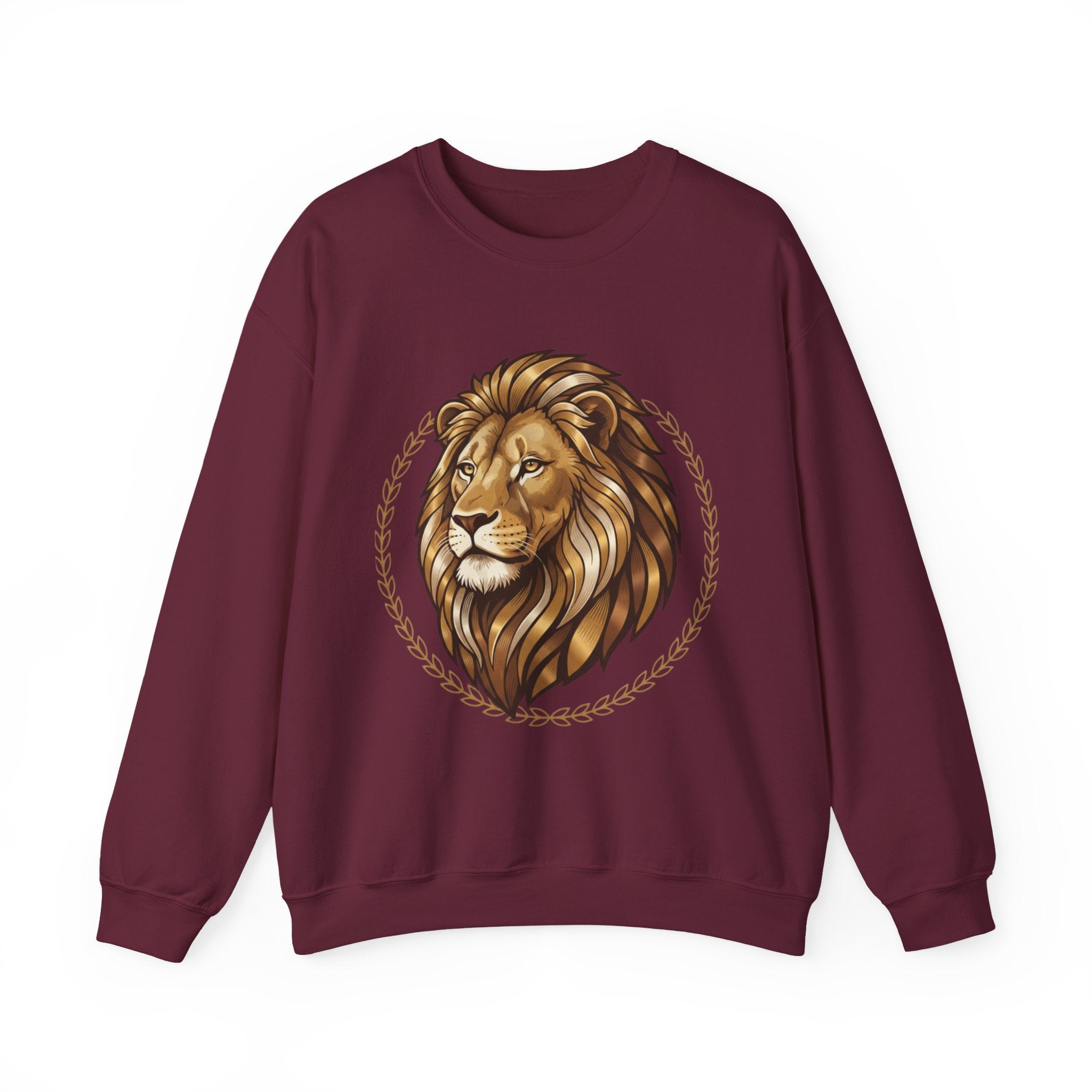 Lion Graphic Cotton Crewneck