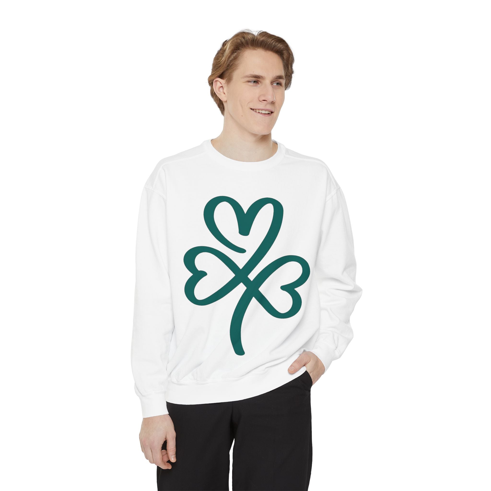 Heart Clover Cotton Sweatshirt