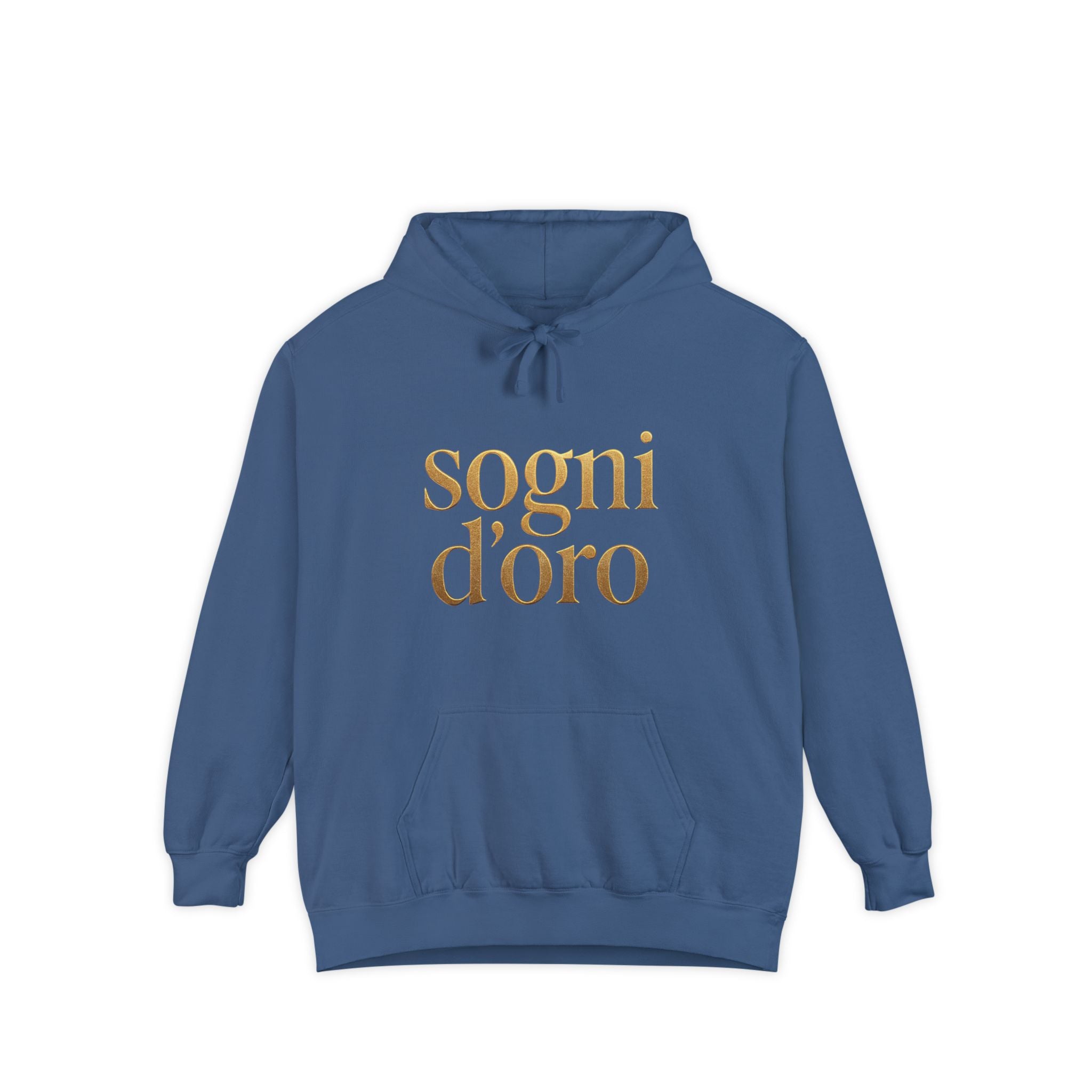 Heavyweight Gold-Print Hoodie