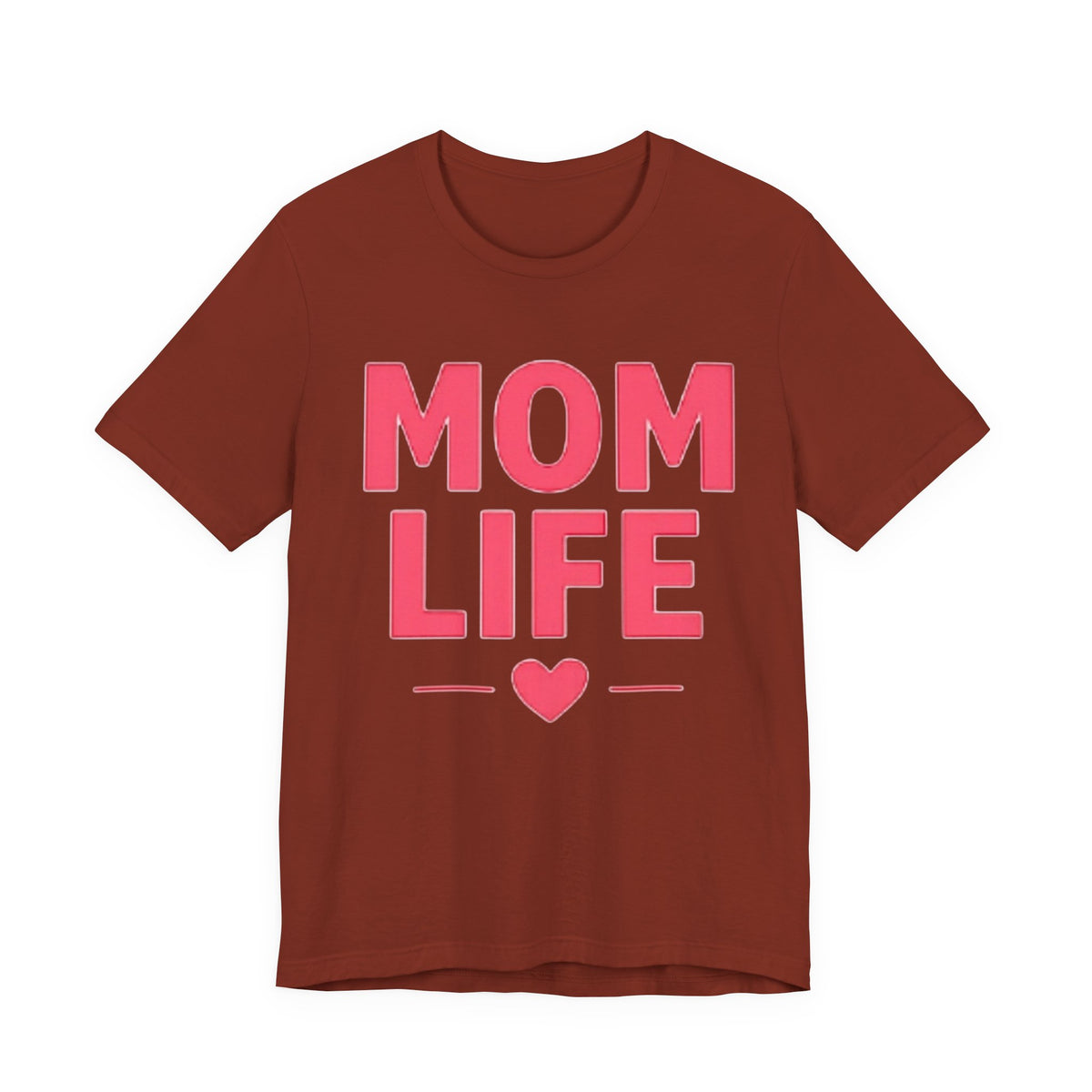 Mom Life T-Shirt — Pink Heart Mother's Day Tee for Moms