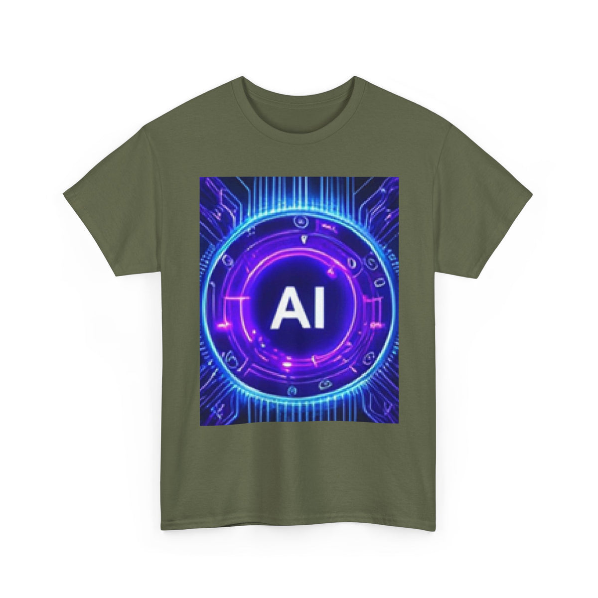 AI Circuit Tee — Futuristic Tech Graphic T-Shirt