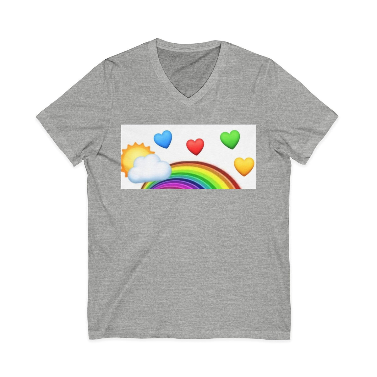 Unisex Jersey Short Sleeve V-Neck Tee
