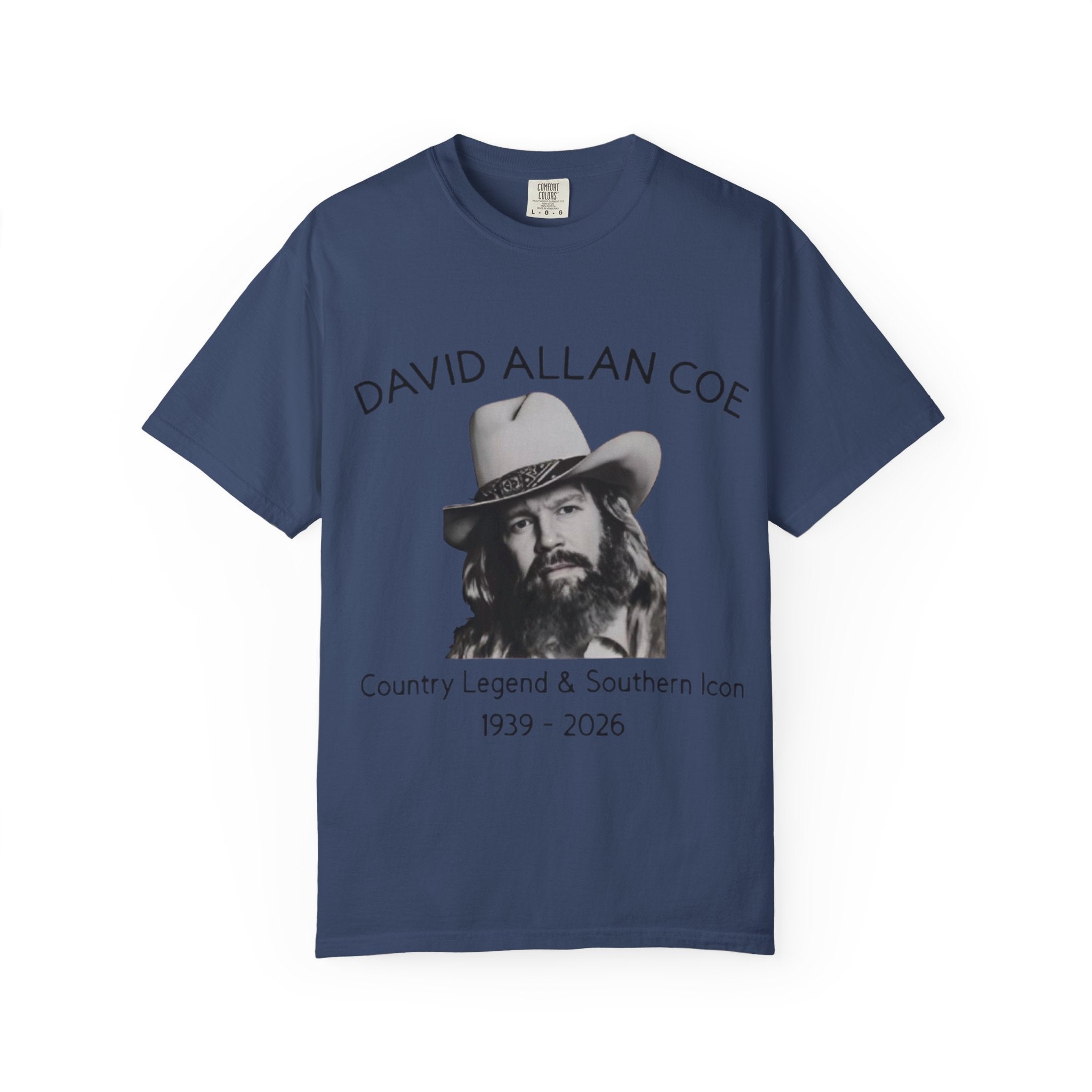 David Allan Coe Tribute T-Shirt – Vintage Cotton Memorial Tee