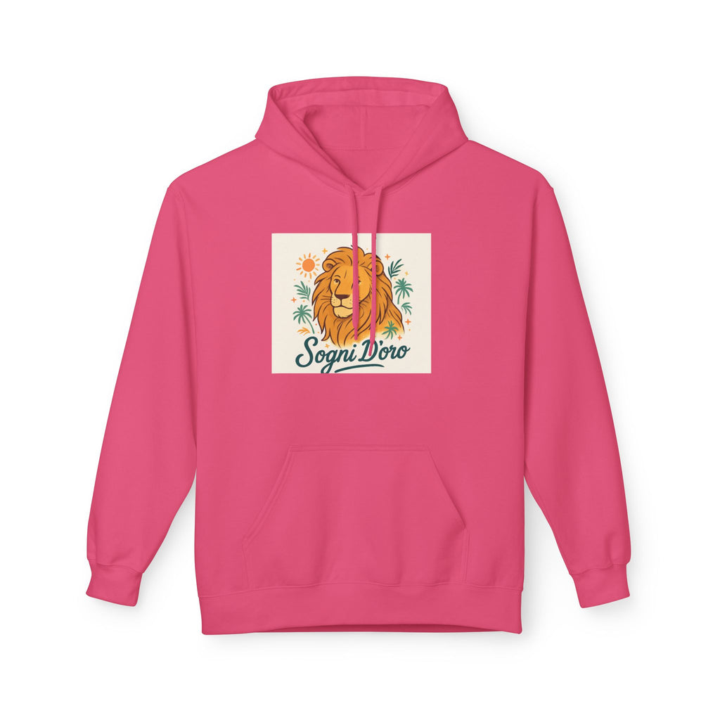 Retro Lion Fleece Hoodie