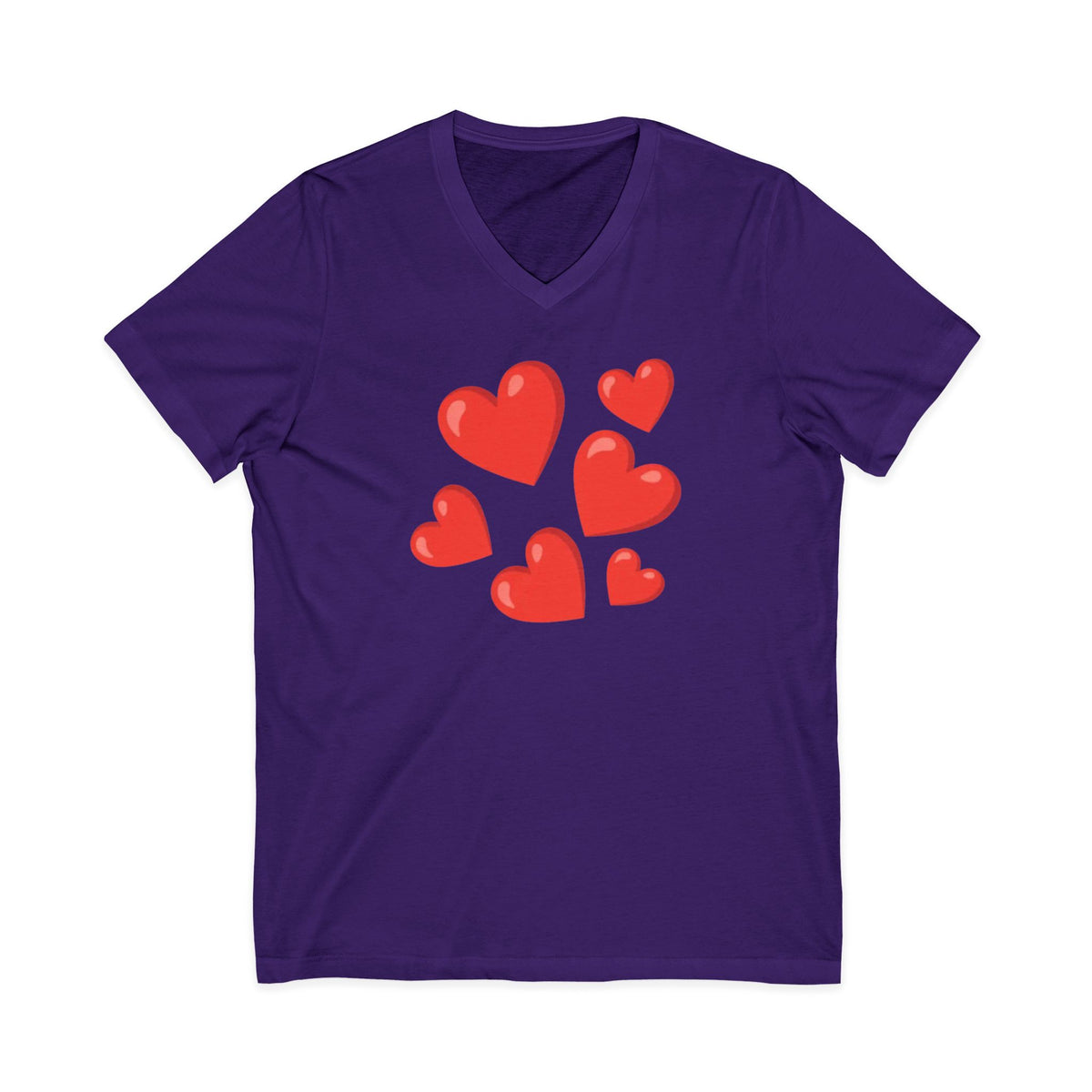 Unisex Jersey Short Sleeve V-Neck Tee