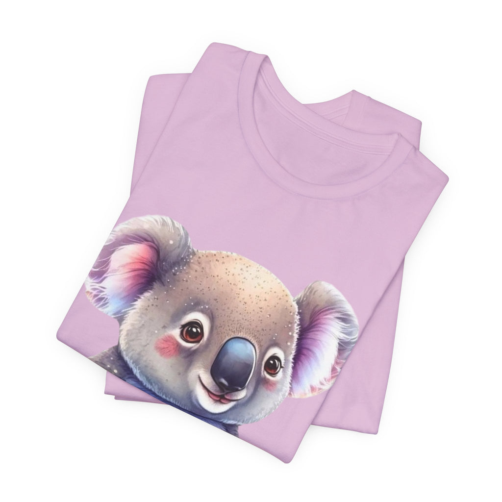 Cute Koala Graphic Tee — Adorable Baby Koala with Flowers T-Shirt