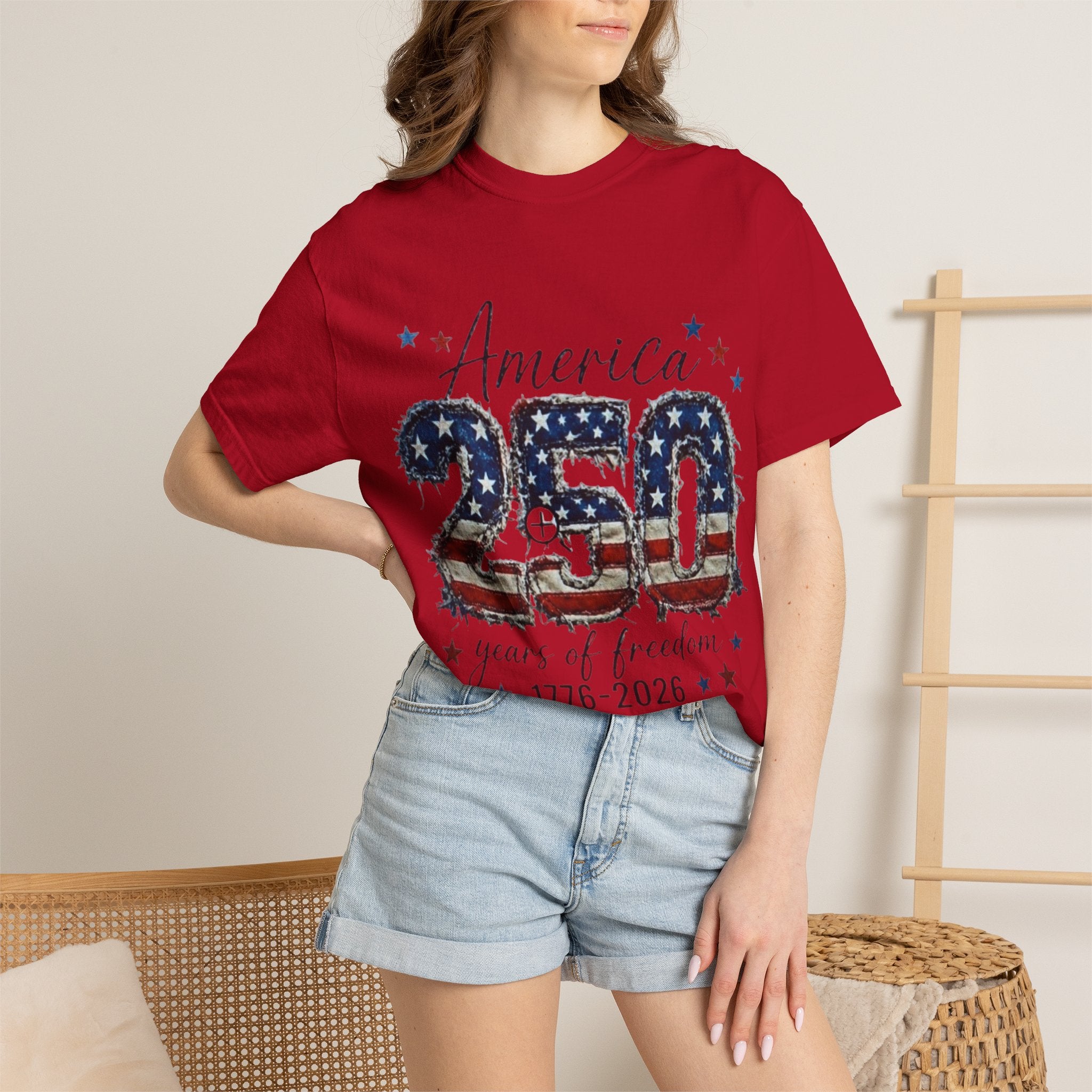 America 250 T-Shirt — 1776–2026 Stars & Stripes Patriotic Tee