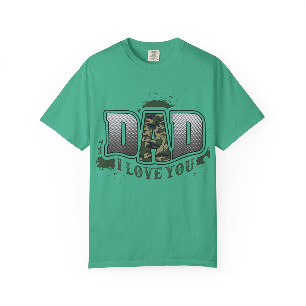 Dad I Love You Camo Graphic T-Shirt
