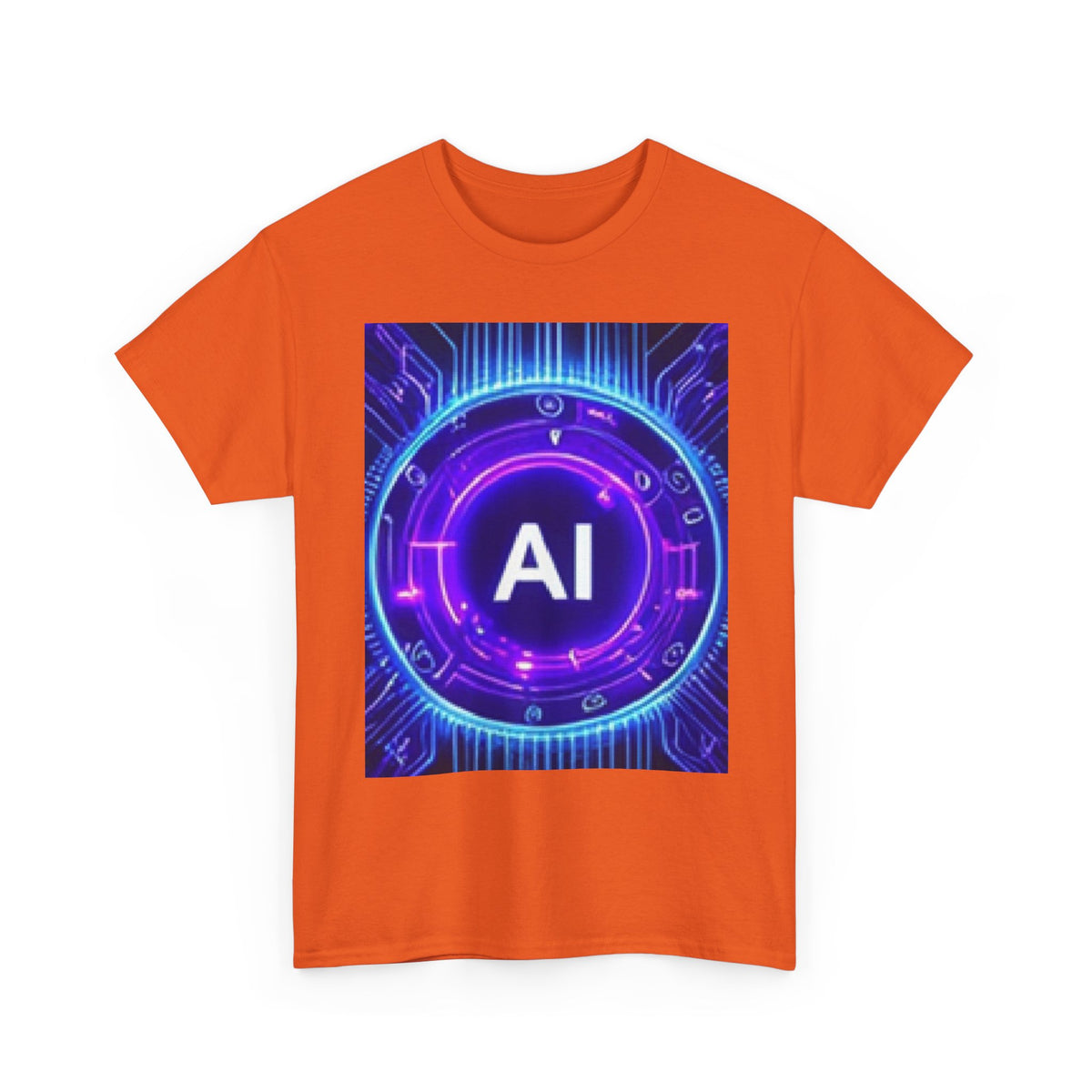 AI Circuit Tee — Futuristic Tech Graphic T-Shirt