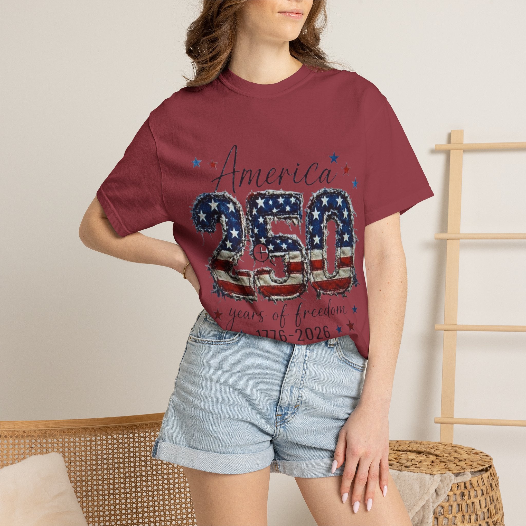 America 250 T-Shirt — 1776–2026 Stars & Stripes Patriotic Tee