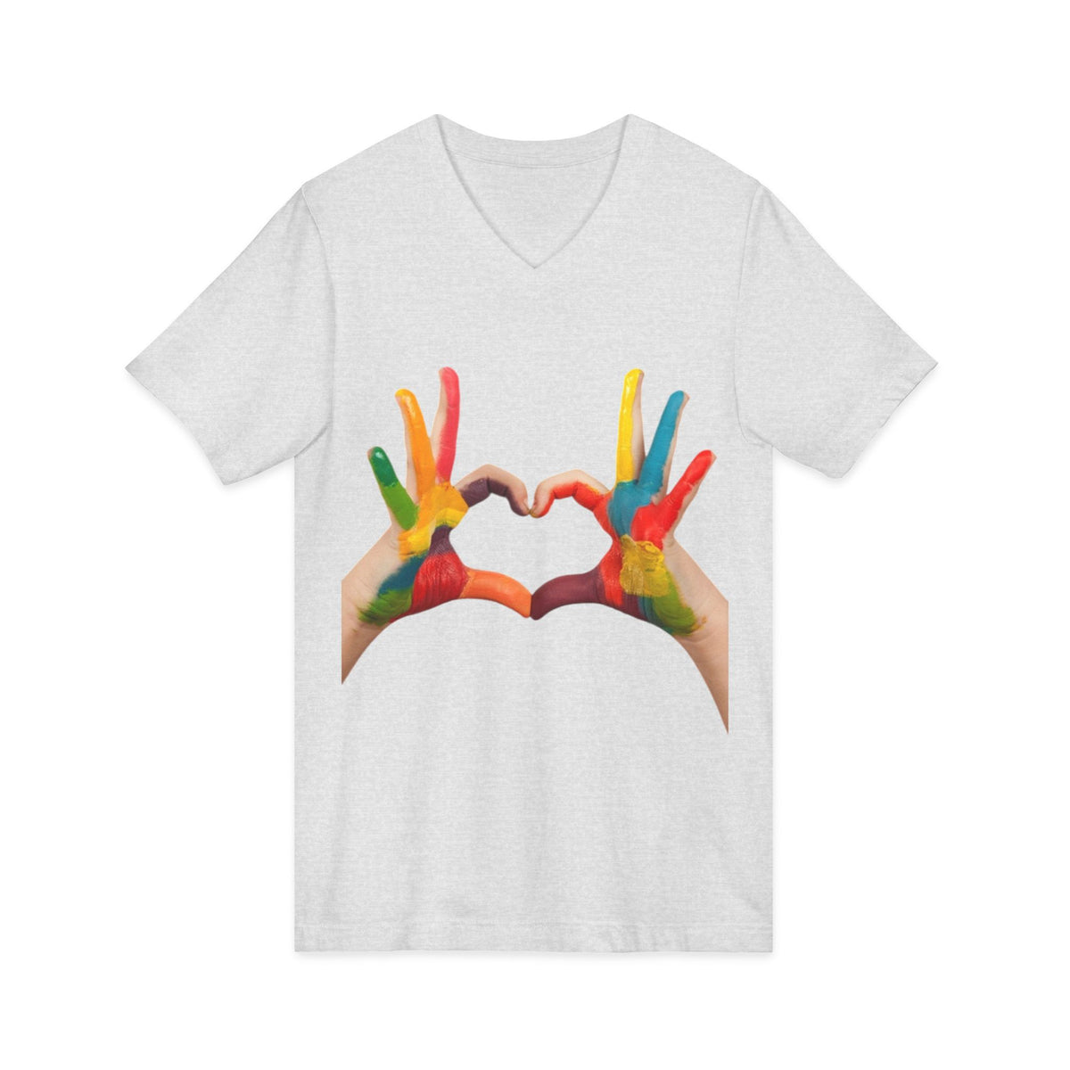 Unisex Jersey Short Sleeve V-Neck Tee