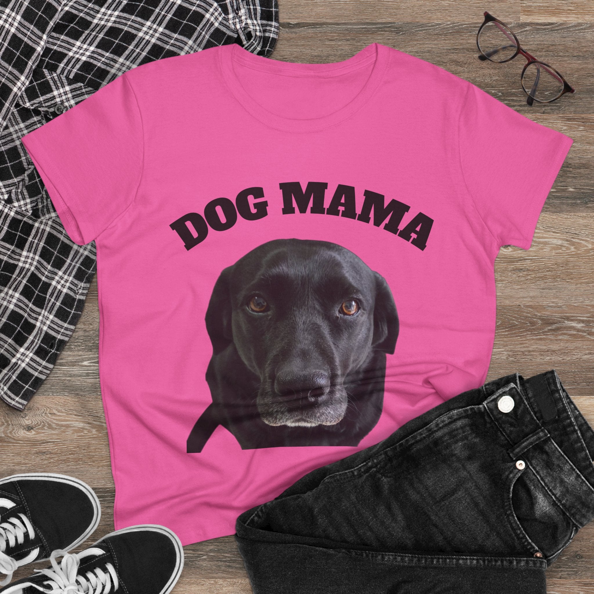 Black Lab Dog Mama Tee