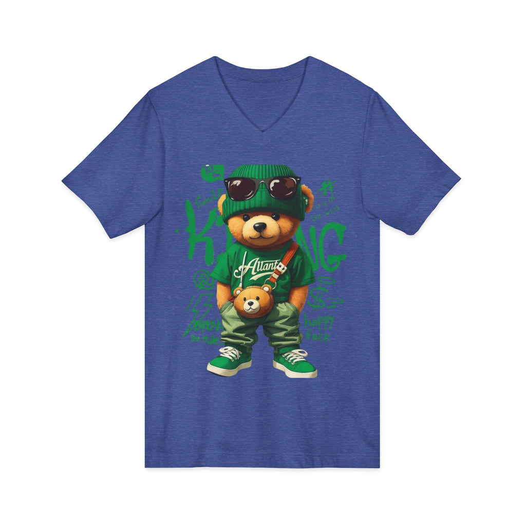 Cotton Teddy Bear V-Neck Tee