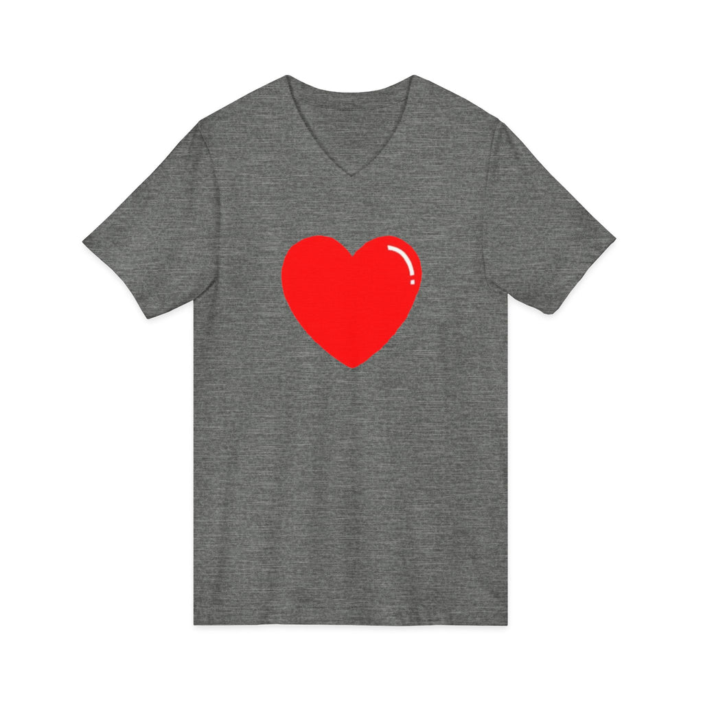 Unisex Jersey Short Sleeve V-Neck Tee