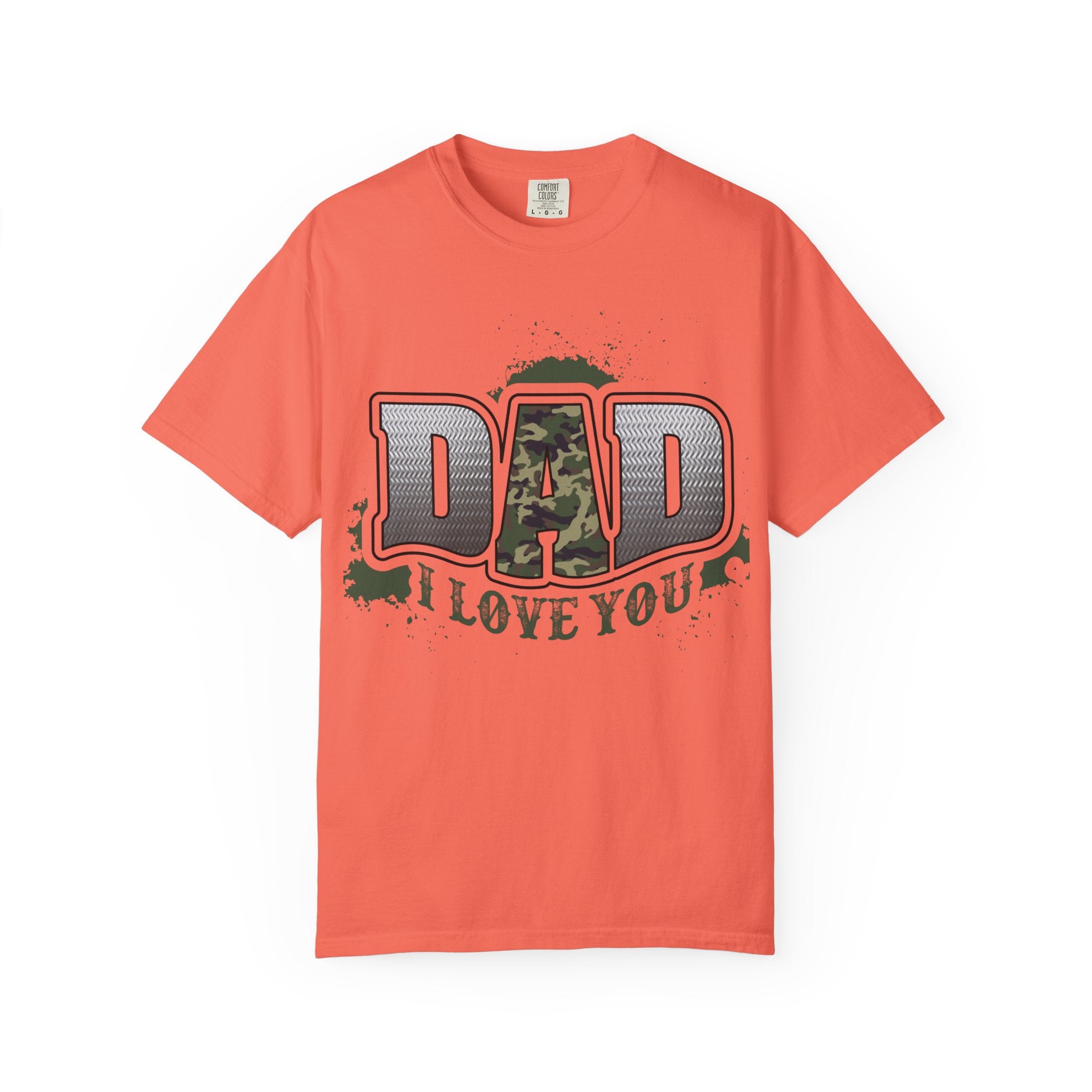 Dad I Love You Camo Graphic T-Shirt