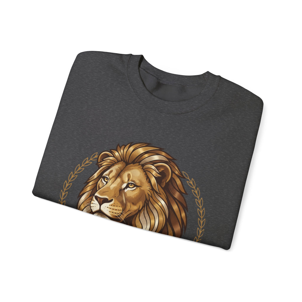 Lion Graphic Cotton Crewneck