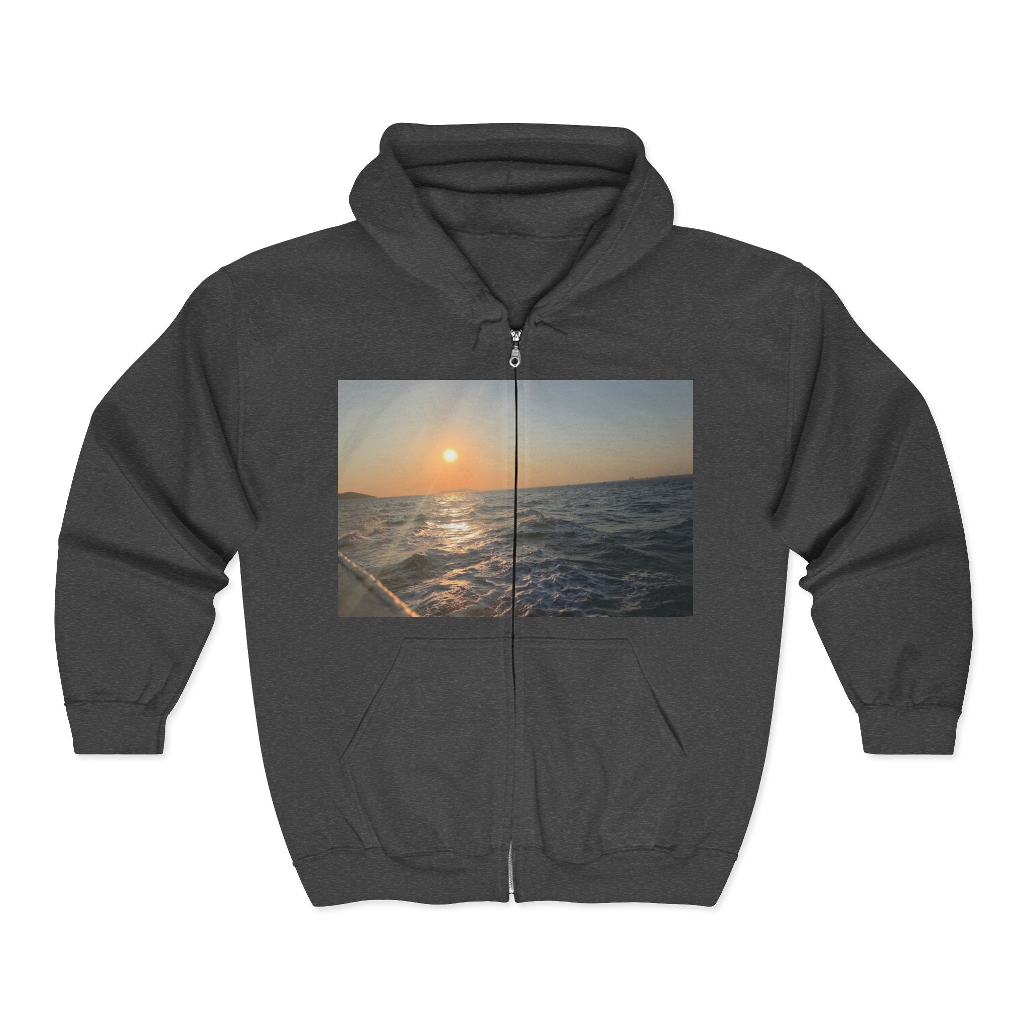 Coastal Sunset Zip Hoodie