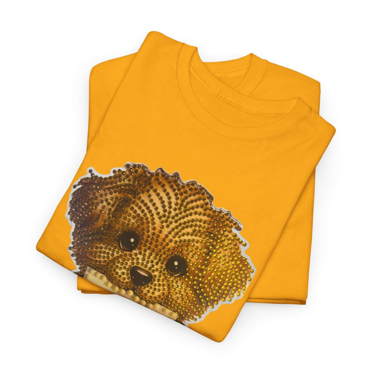 Puppy Love T‑Shirt — Cute Brown Puppy Holding Heart Tee (I Love You)