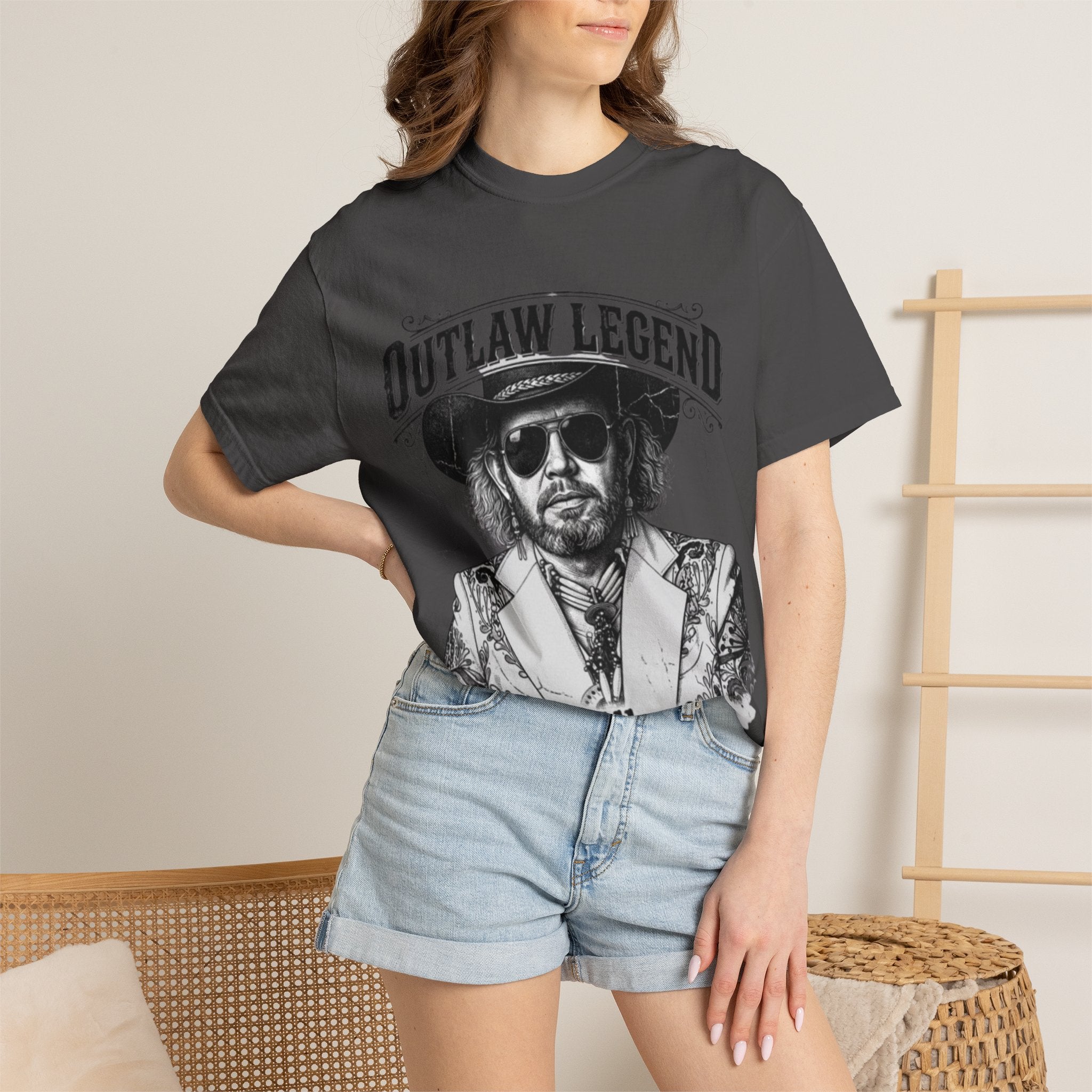 Outlaw Legend Tribute T-Shirt — David Allan Coe Memorial Graphic Tee