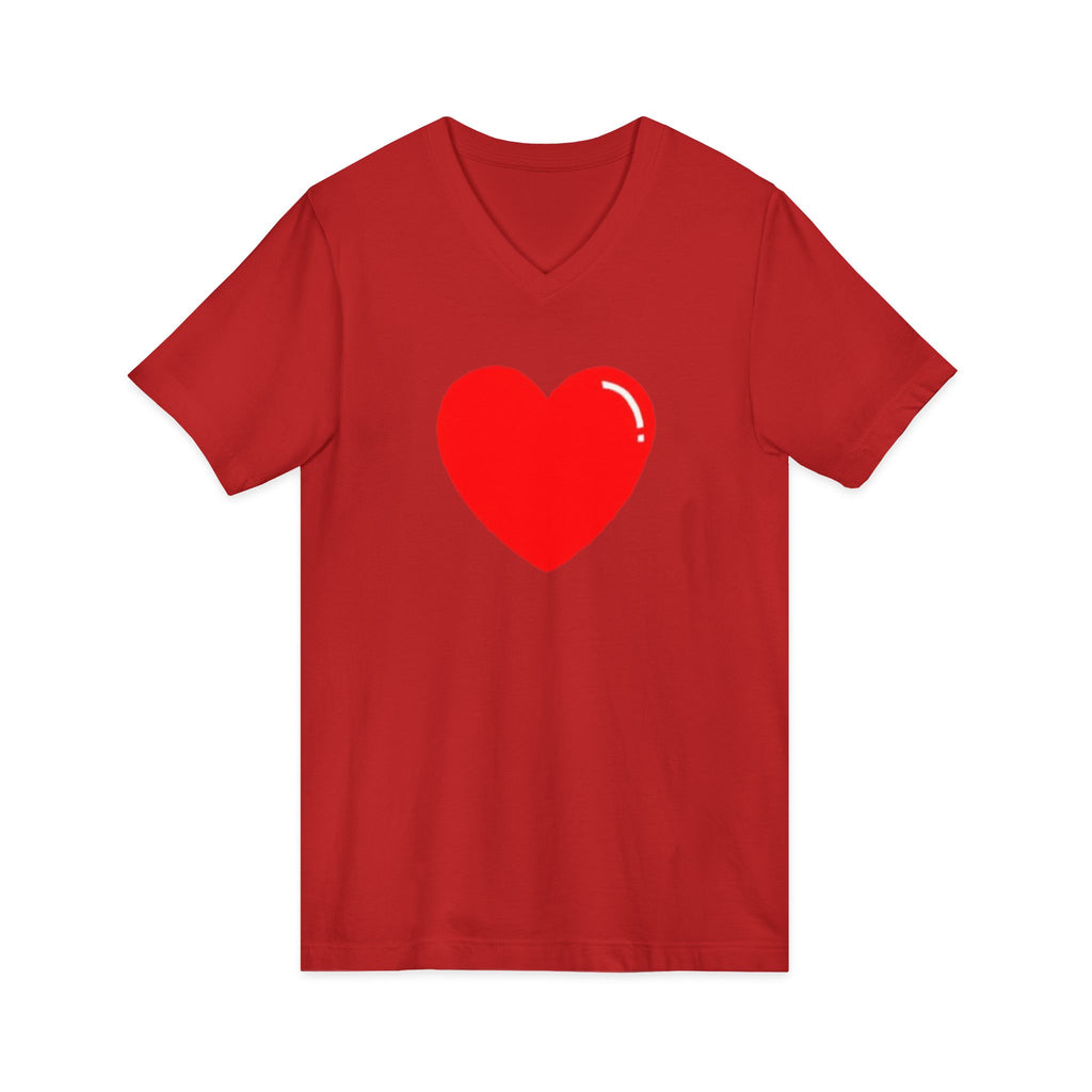 Unisex Jersey Short Sleeve V-Neck Tee