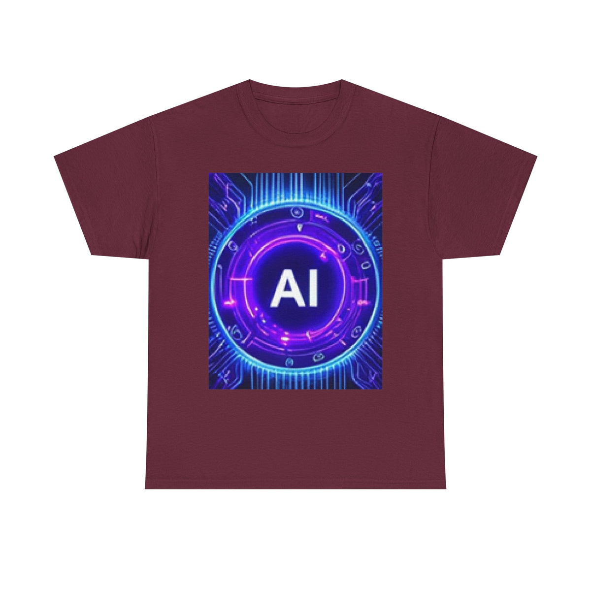 AI Circuit Tee — Futuristic Tech Graphic T-Shirt