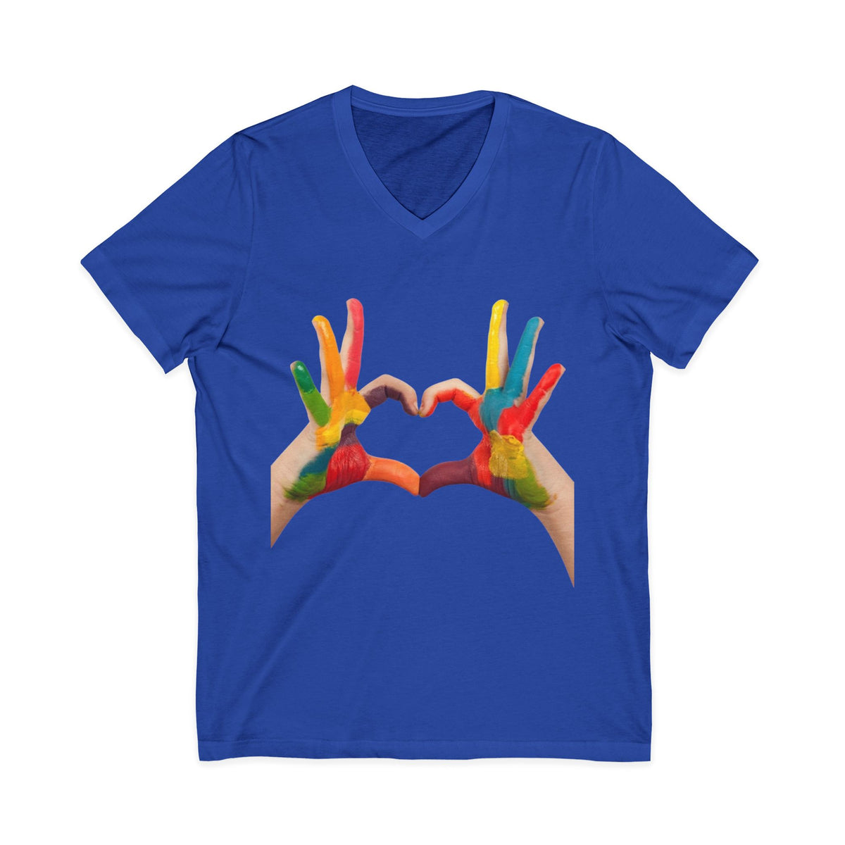 Unisex Jersey Short Sleeve V-Neck Tee