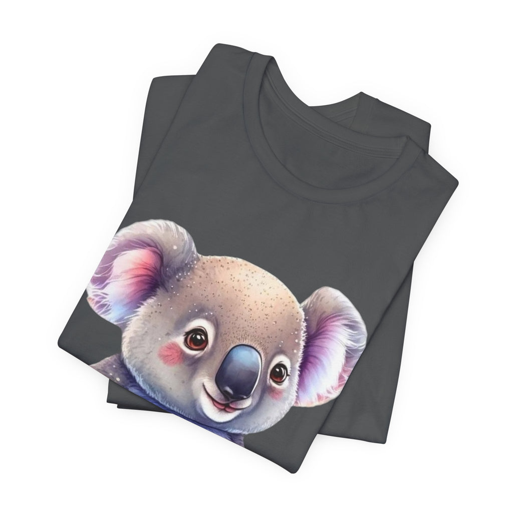 Cute Koala Graphic Tee — Adorable Baby Koala with Flowers T-Shirt