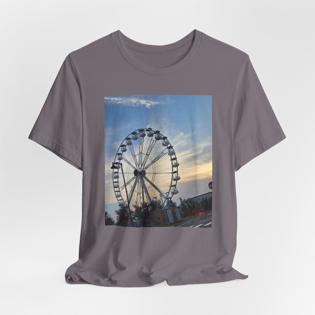 Ferris Wheel Sunset T-Shirt — Carnival Photo Tee
