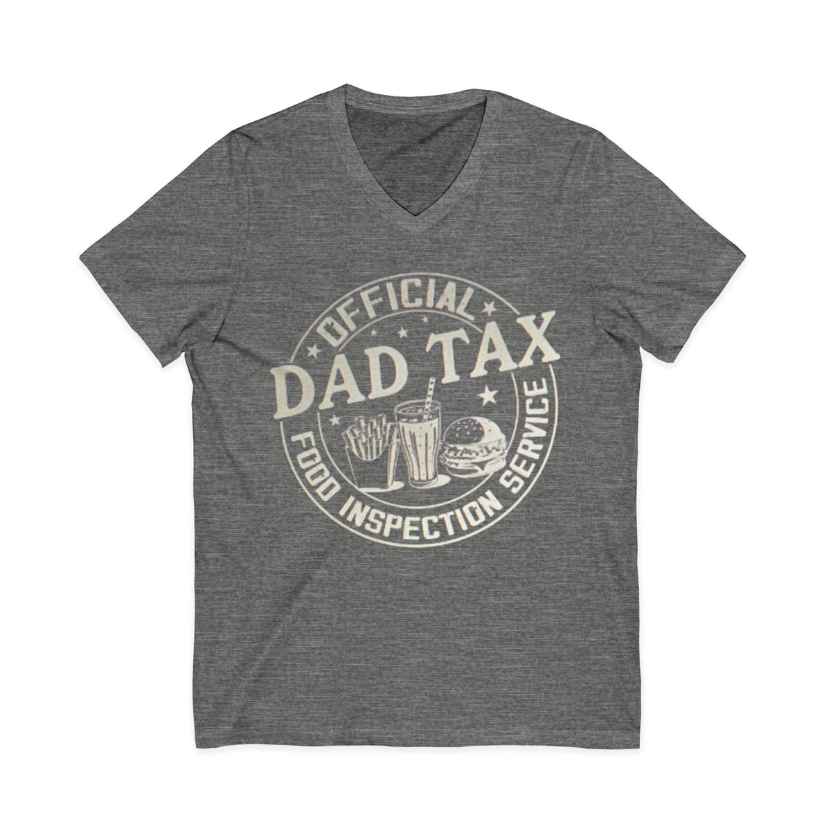 Dad Tax T‑Shirt — "Official Dad Tax Food Inspection Service" V‑Neck Tee