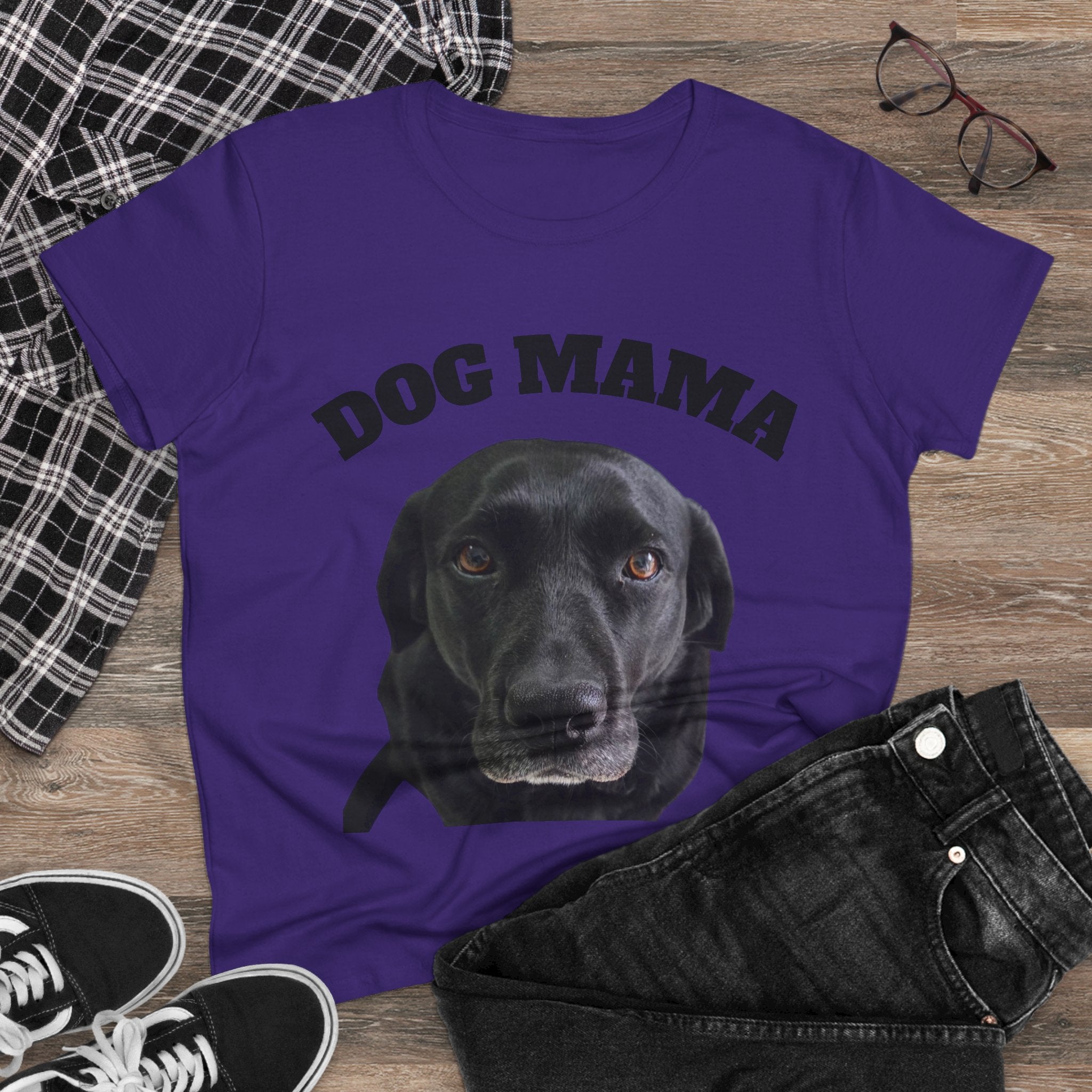 Black Lab Dog Mama Tee