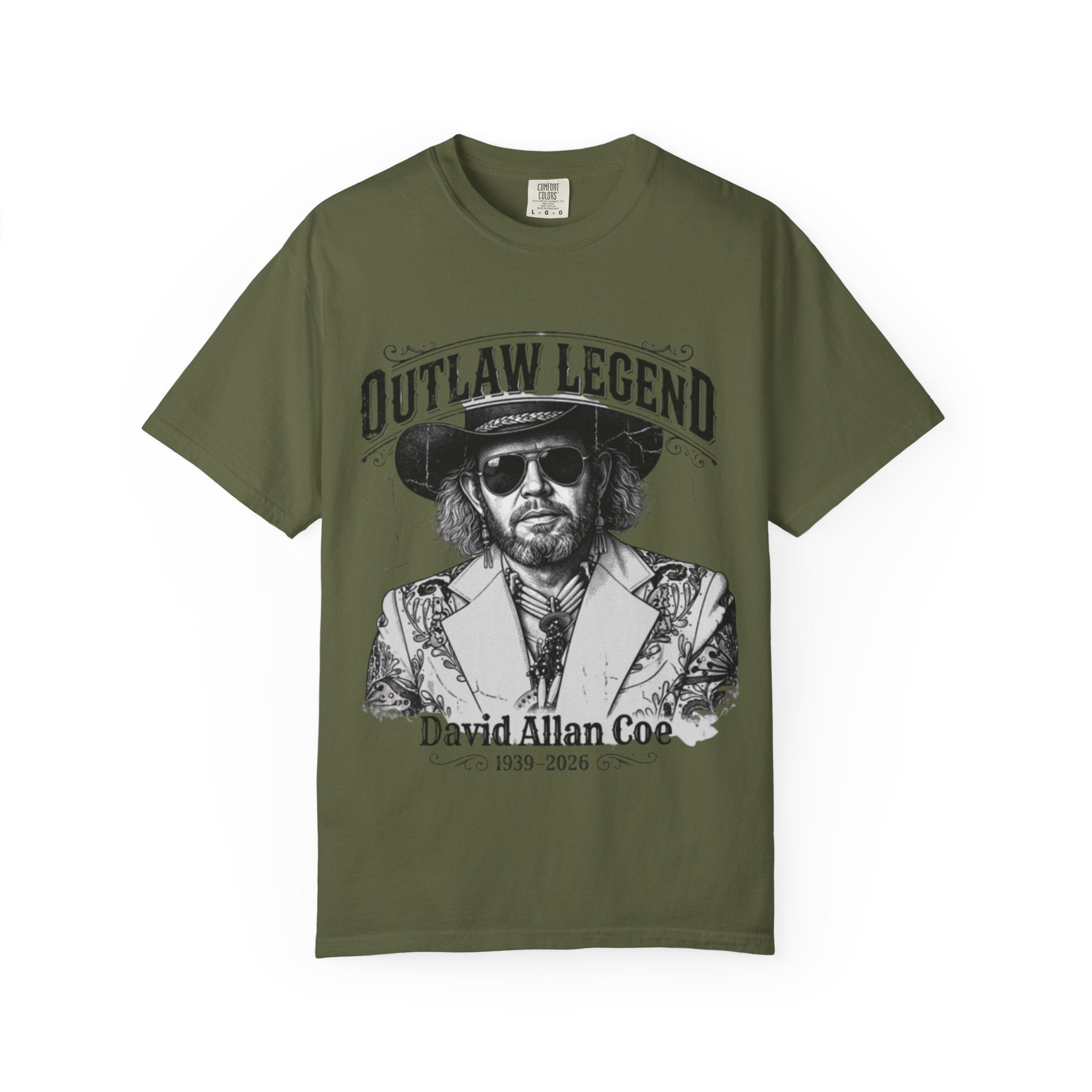 Outlaw Legend Tribute T-Shirt — David Allan Coe Memorial Graphic Tee