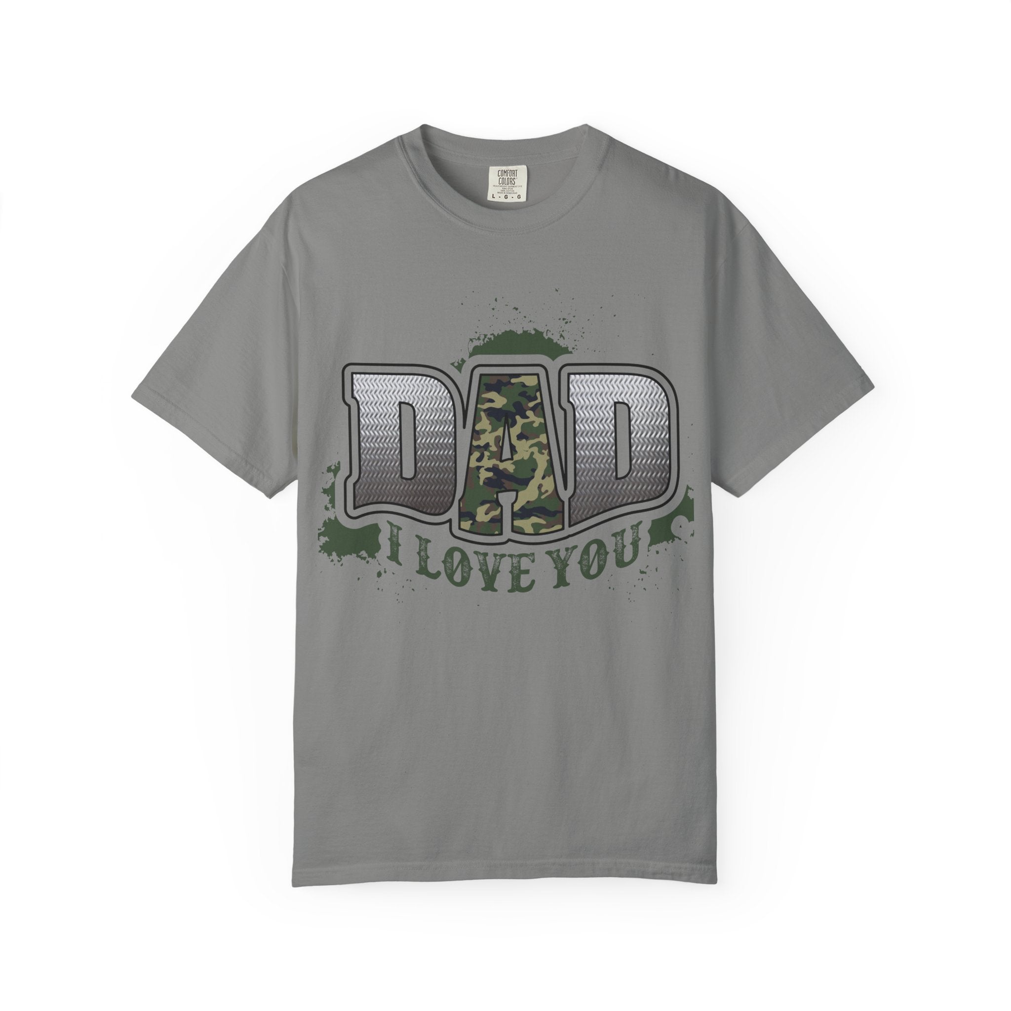 Dad I Love You Camo Graphic T-Shirt