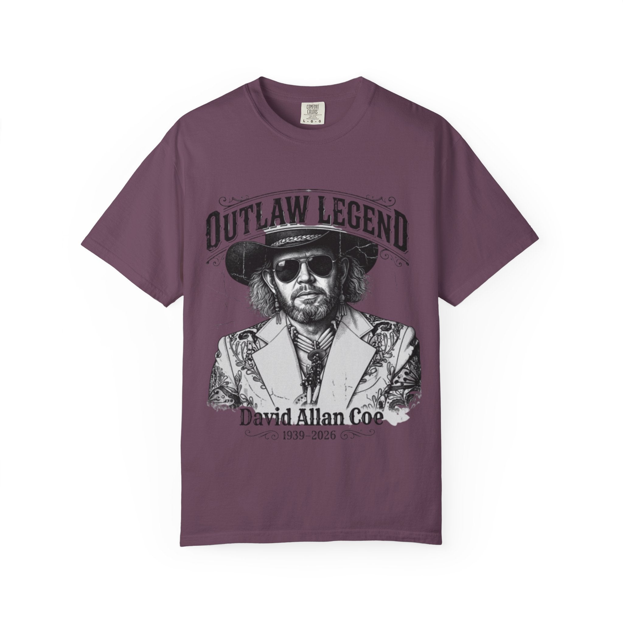 Outlaw Legend Tribute T-Shirt — David Allan Coe Memorial Graphic Tee