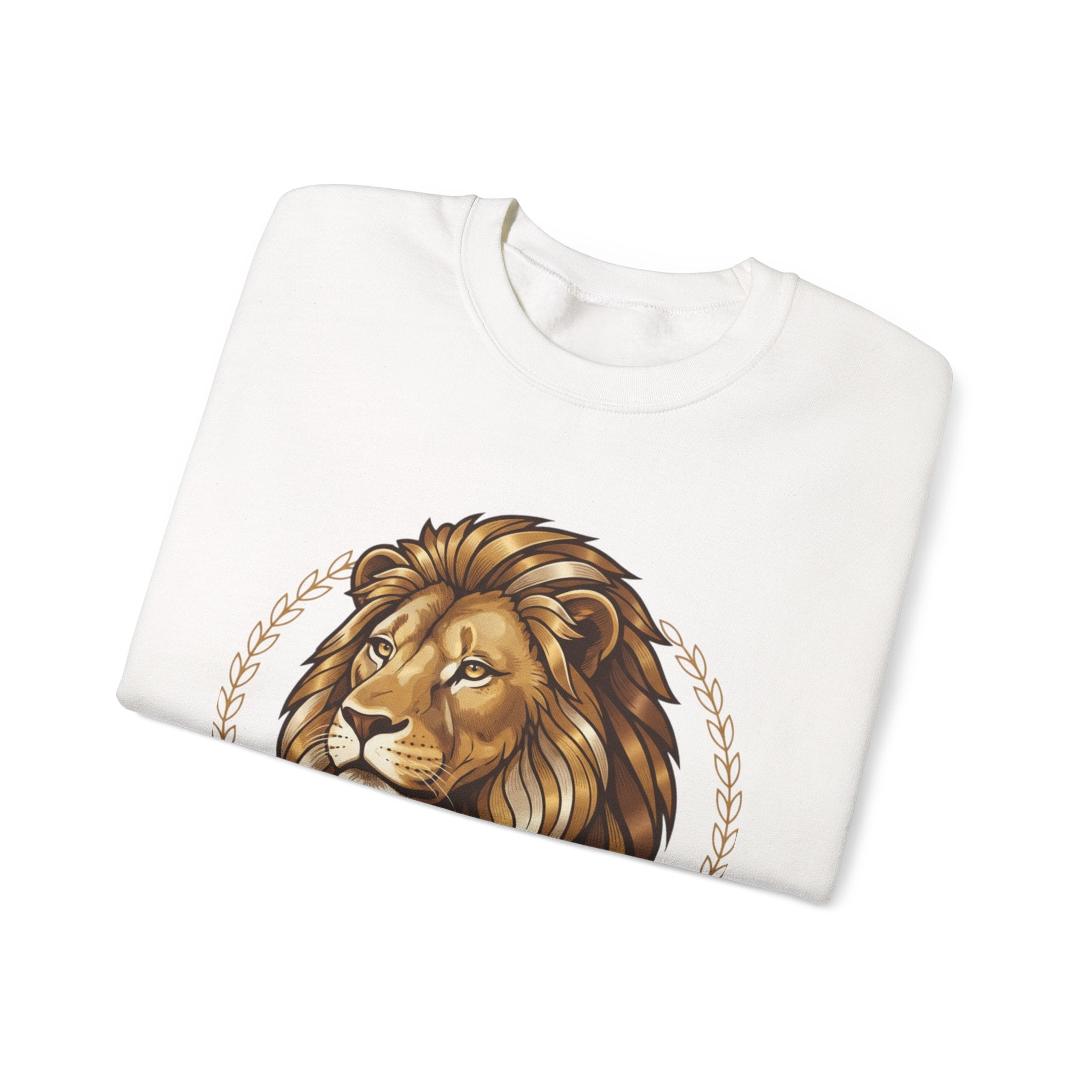 Lion Graphic Cotton Crewneck