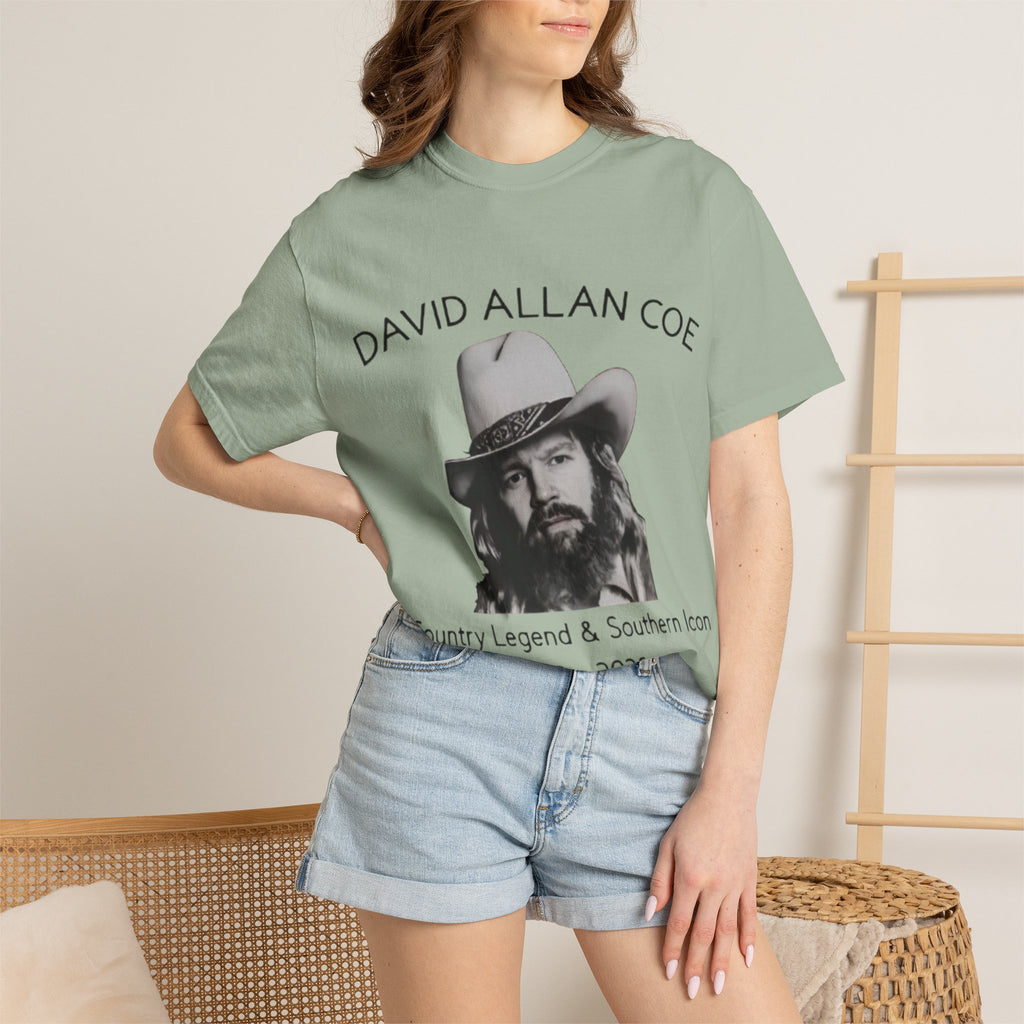 David Allan Coe Tribute T-Shirt – Vintage Cotton Memorial Tee
