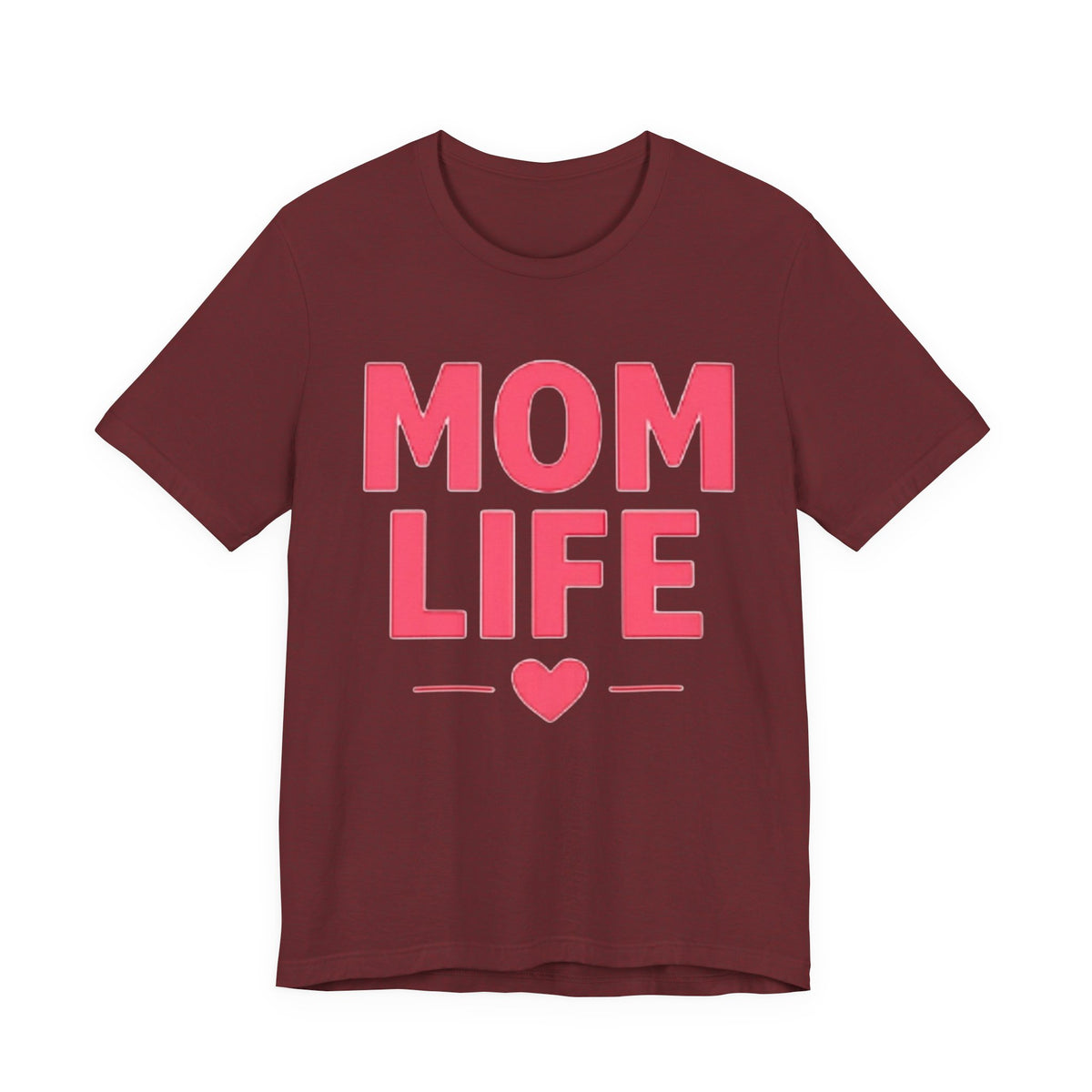Mom Life T-Shirt — Pink Heart Mother's Day Tee for Moms