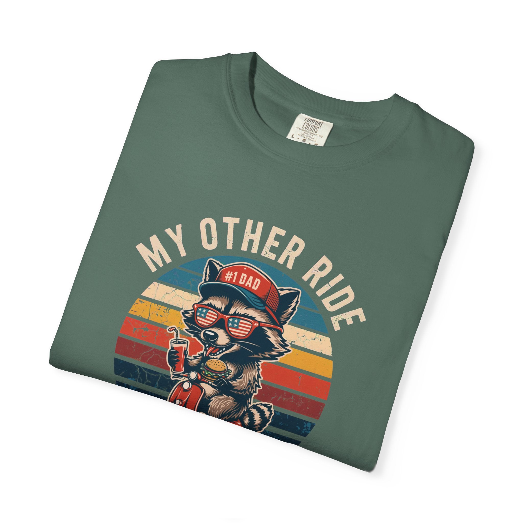 My Other Ride Is Your Dad T-Shirt — Cute Motorcycle Puppy Graphic Tee for Dad, Father's Day Gift