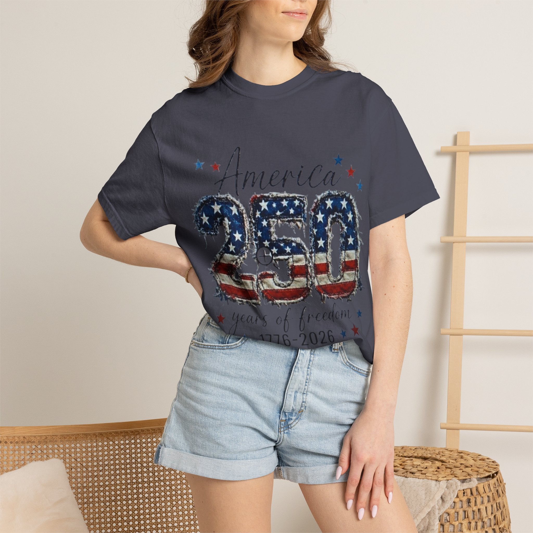 America 250 T-Shirt — 1776–2026 Stars & Stripes Patriotic Tee
