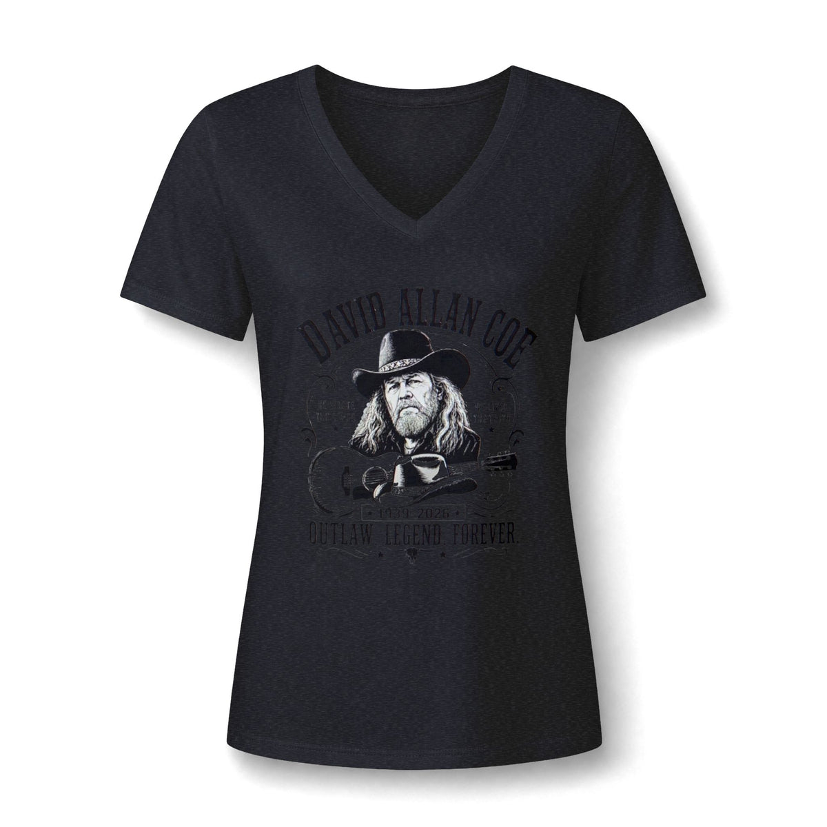 Outlaw Legend V-Neck Tee — "Outlaw, Legend, Forever" Memorial Graphic