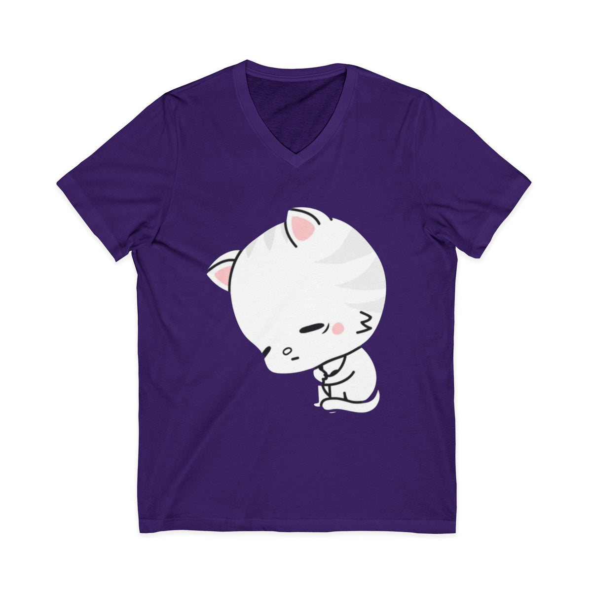 Unisex Jersey Short Sleeve V-Neck Tee