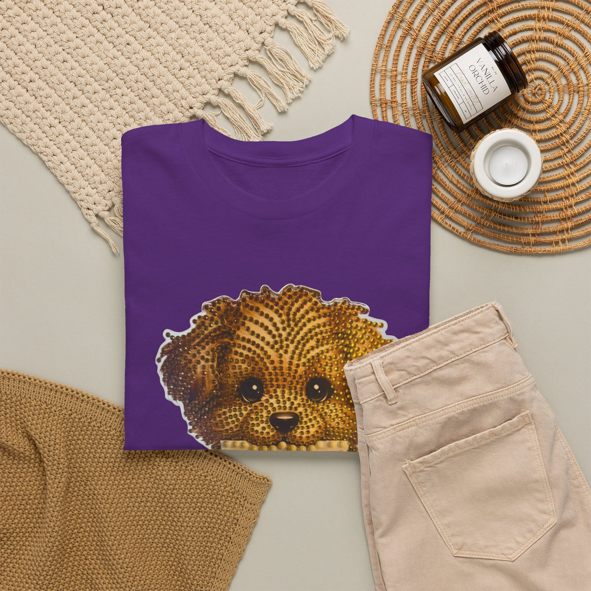 Puppy Love T‑Shirt — Cute Brown Puppy Holding Heart Tee (I Love You)