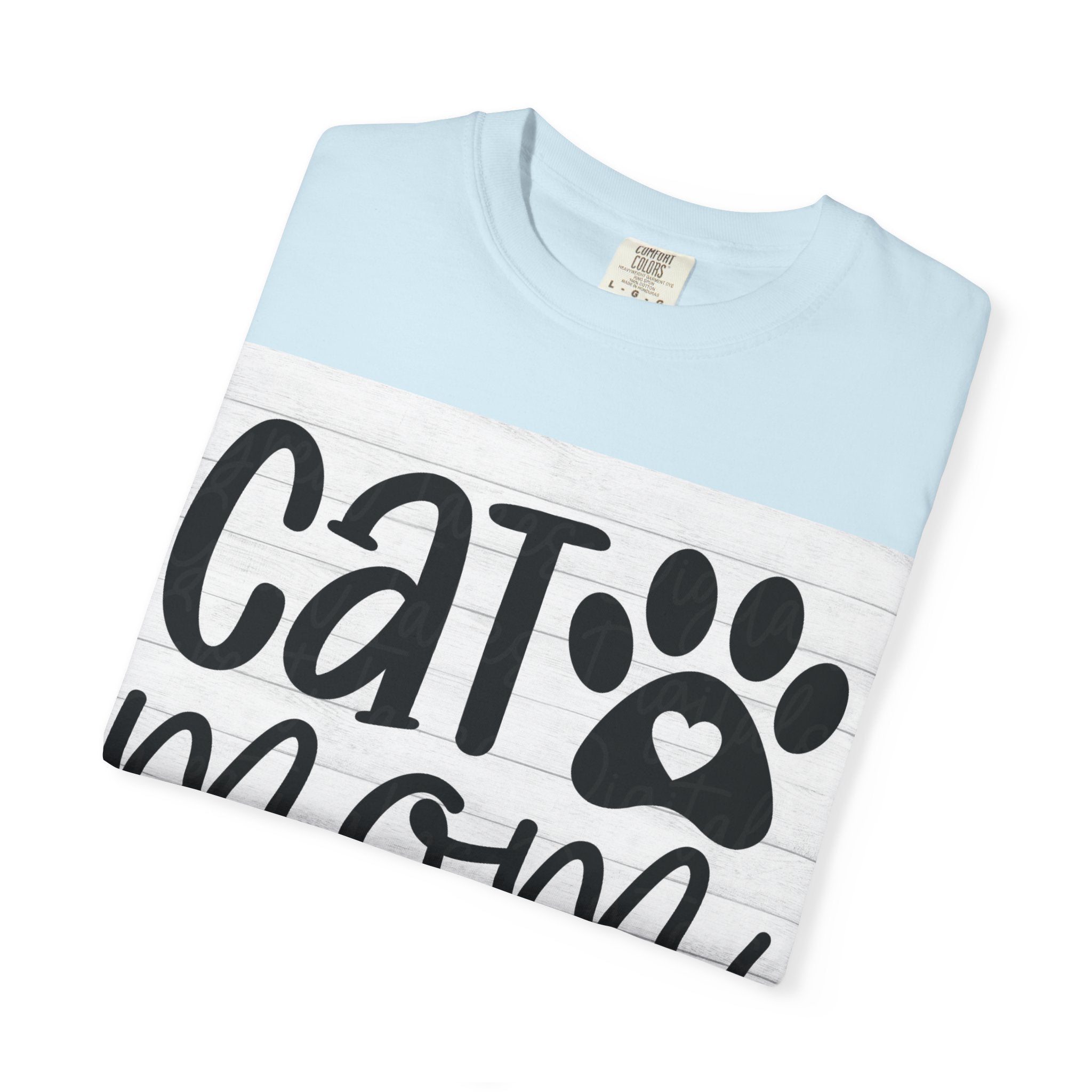 Garment-Dyed Cat Mom Tee