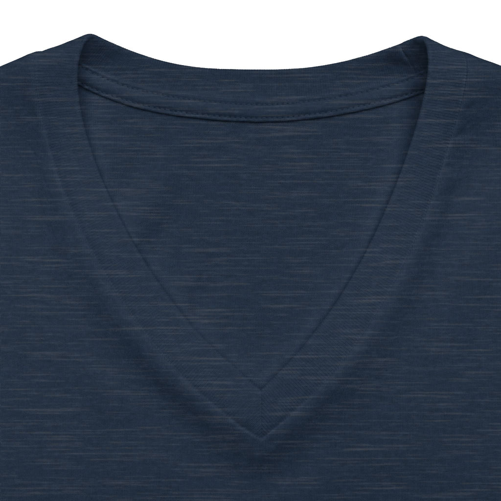 Mom V-Neck Tee — Leopard Heart & Butterflies Mother's Day Shirt