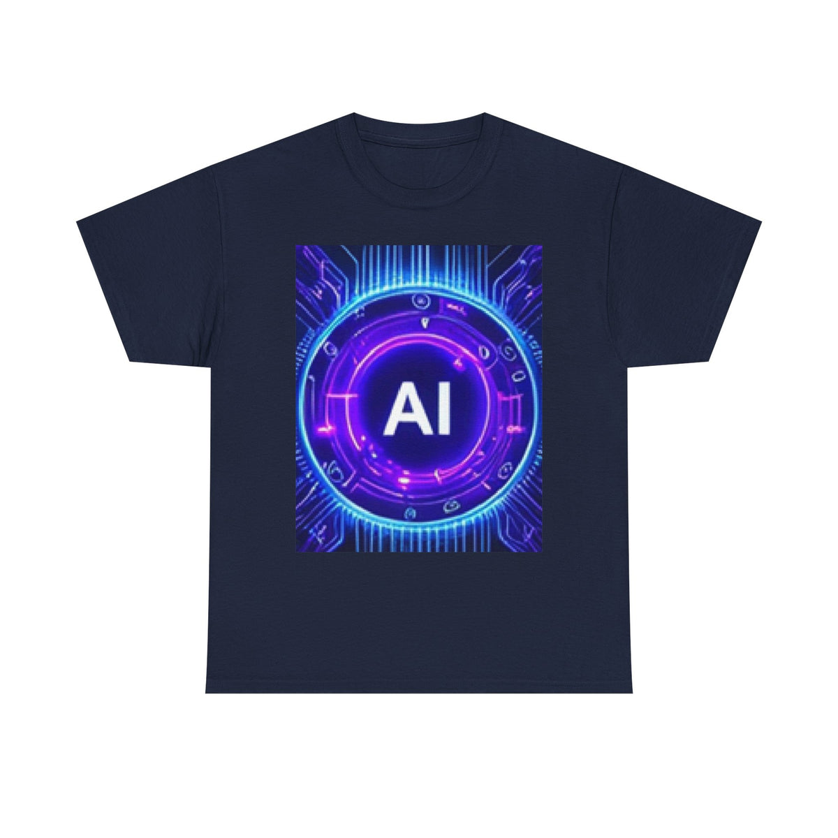 AI Circuit Tee — Futuristic Tech Graphic T-Shirt